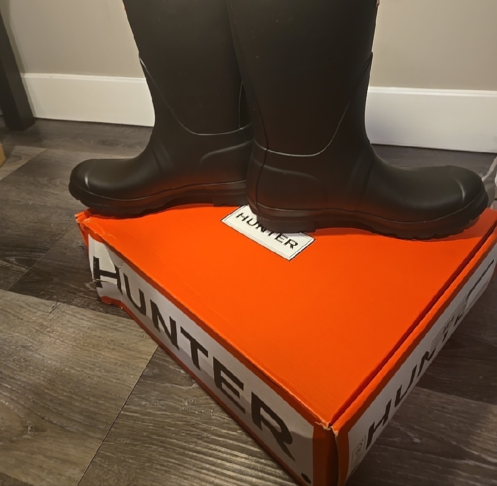 Hunter Classic The Original Short Black Boots Size 6 NEW - Picture 3 of 9